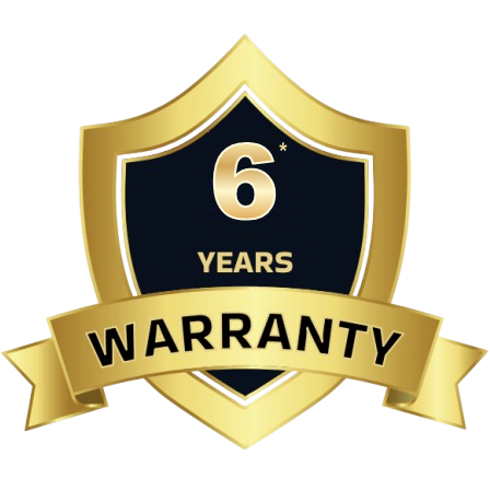 6 Years Warranty