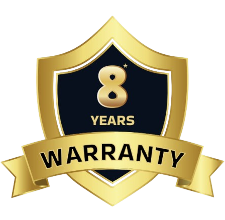 8 Year Warranty